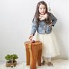 Girls Mesh Tutu Skirts Summer Kid White Lining Long Skirts Solid Fluffy Tulle Princess Ball Gown