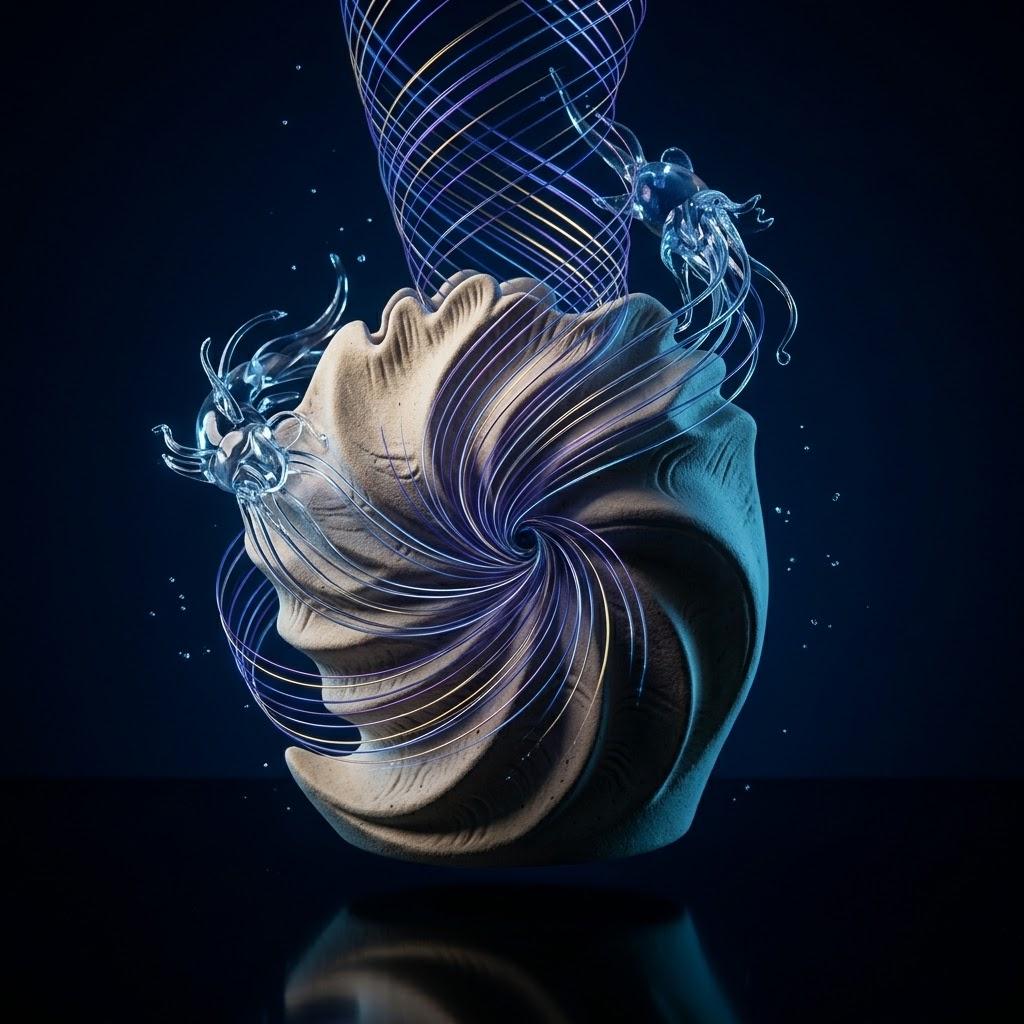 Piccolo Vaso in Ceramica a Forma di Conchiglia di Nautilus, Minimalista Vaso da Tavolo a Spirale per Scrivania d'Ufficio, Unico Ornamento da Tavolo Boho, Decorazione Estetica per la Stanza