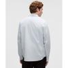 Lululemon New Venture Classic Fit Long Sleeve Shirt Sartorial Stripe Almost Blue Heathered Windmill