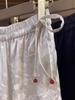 Modern Jacquard Wide-Leg Women's Summer Pants: Loose, Straight, Slimming, Drape Design