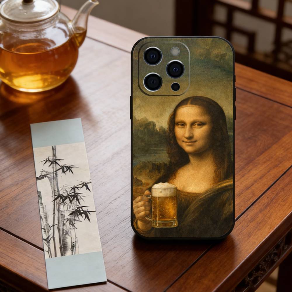 A ridiculous Mona Lisa meme  Phone Case Silicone Soft For IPhone 17 16 15 14 13 12 11 X XR Plus Pro Max Plus