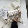 Wholesale high-end small bag women's 2025 new trendy fashion shoulder bag foreign-style texture diamond chain messenger bag