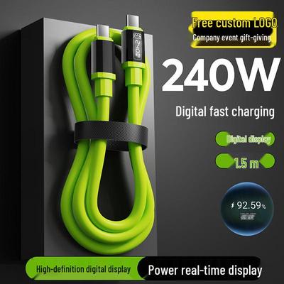 **240W Superschnellladekabel mit intelligenter LED-Anzeige für Apple & Android**