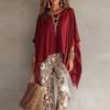 Women's Sleeve Blouse Top Loose Fit Casual Tee for Everyday Wear