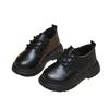 Kids British Lace Up Leather Shoes Spring Autumn Non Slip Performance Dress Shoes For Boys And Girls Comfortable