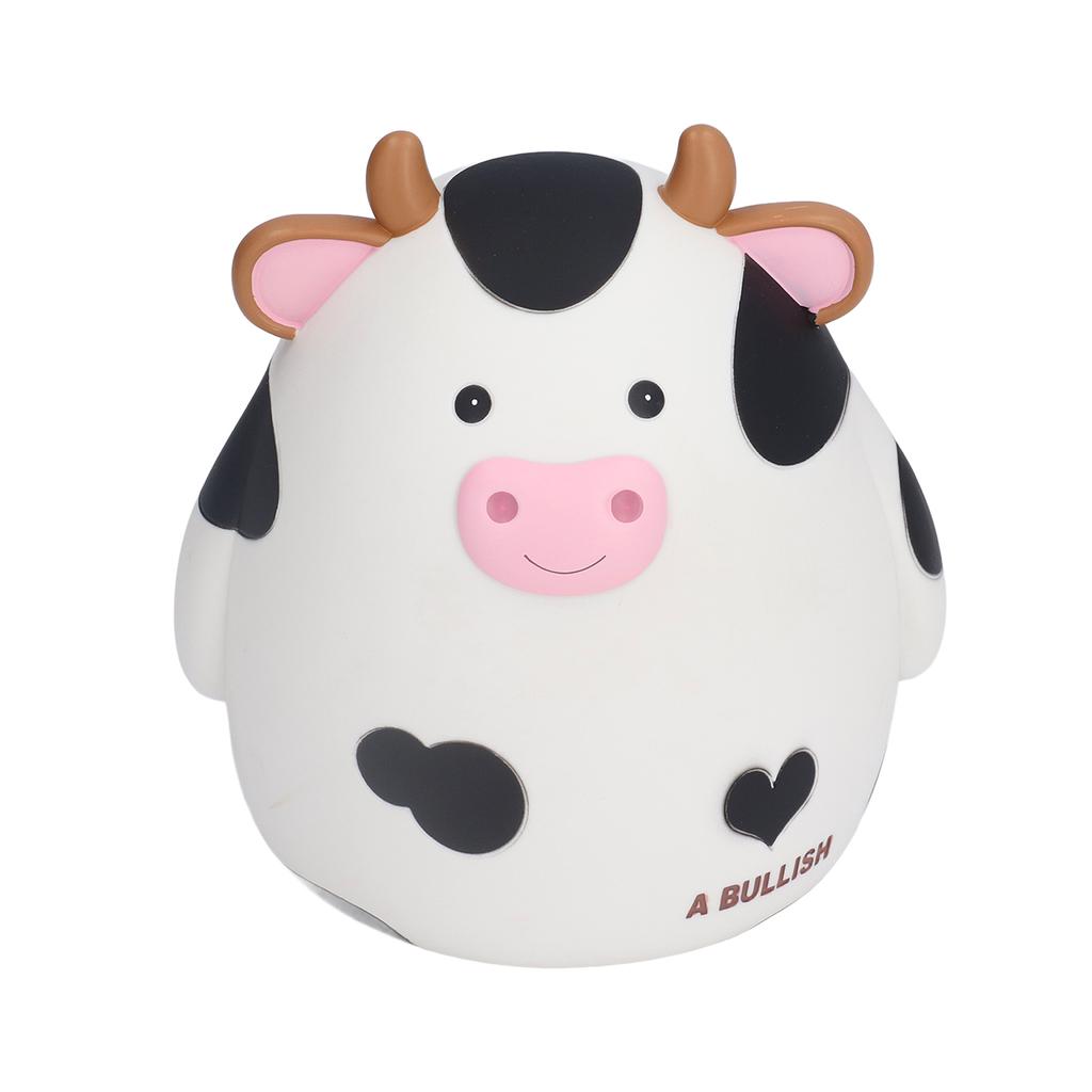 Kids Piggy Bank Cute Little Cow Cartoon Design Eco Friendly Exquisite Smooth Lines Natural Colour Coin Bank