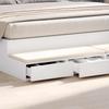 Bed Drawers White 180 x 36.5 x 16.5 cm Engineered Wood