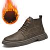 Fashion Classic Brand Men's Workwear Boots Thick Soled Wear-resistant Men's High Top Shoes High-quality Genuine Leather Casual Shoes