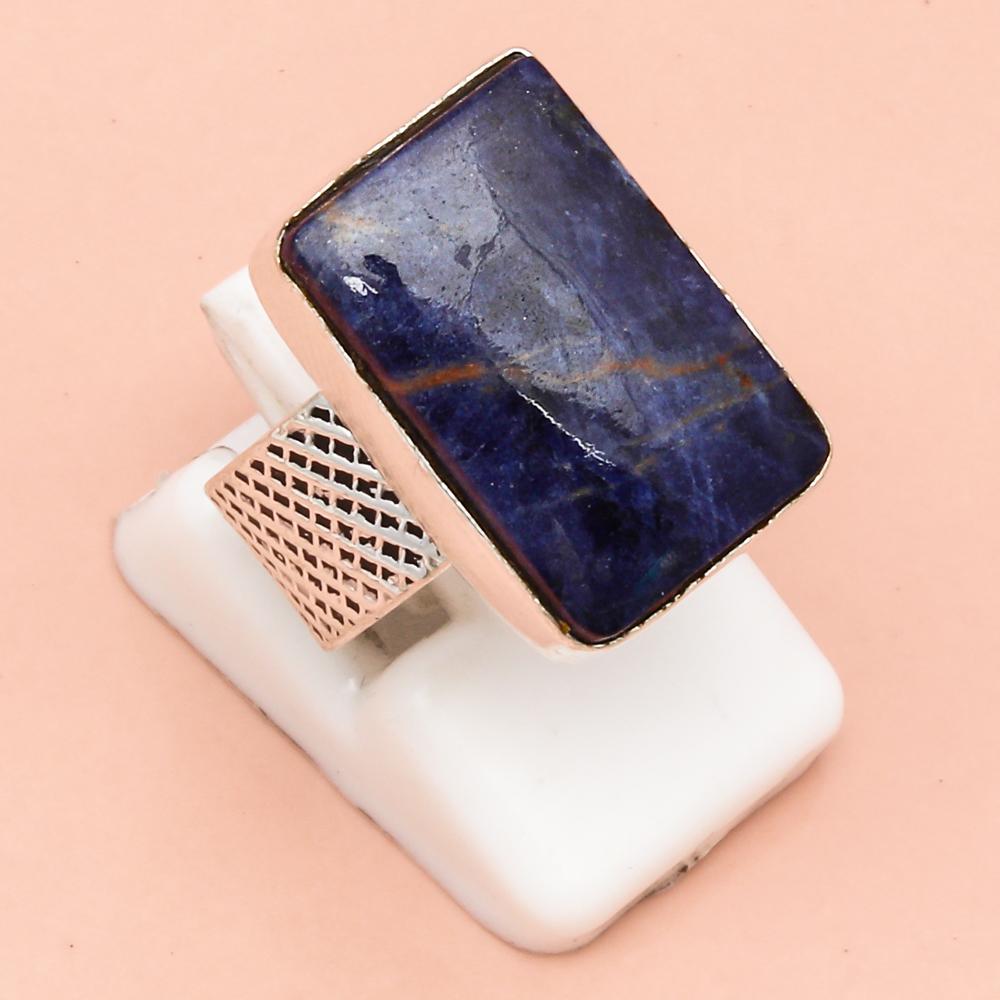 Sodanite Gemstone Handmade Silver Jewelry  "6.5"