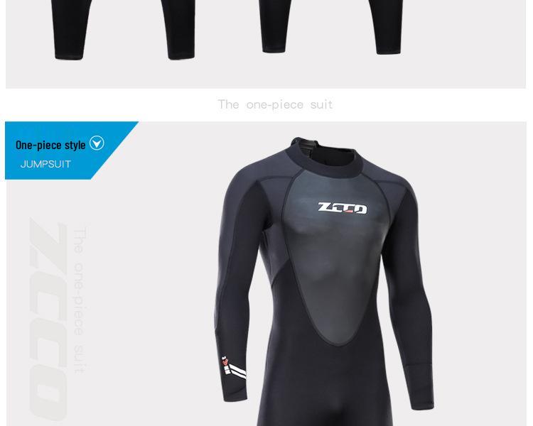 ZCCO Men's 3mm Neoprene Wetsuit for Swimming, Diving, and Surfing