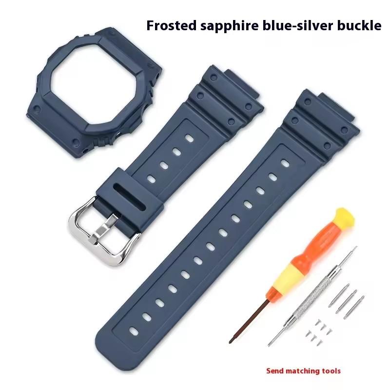 Rubber Resin Strap Case for Casio G-Shock DW-5600 GW-M5610 GW-B5600 G-5600 Men Women Replacement Bracelet Watch Accessories Band