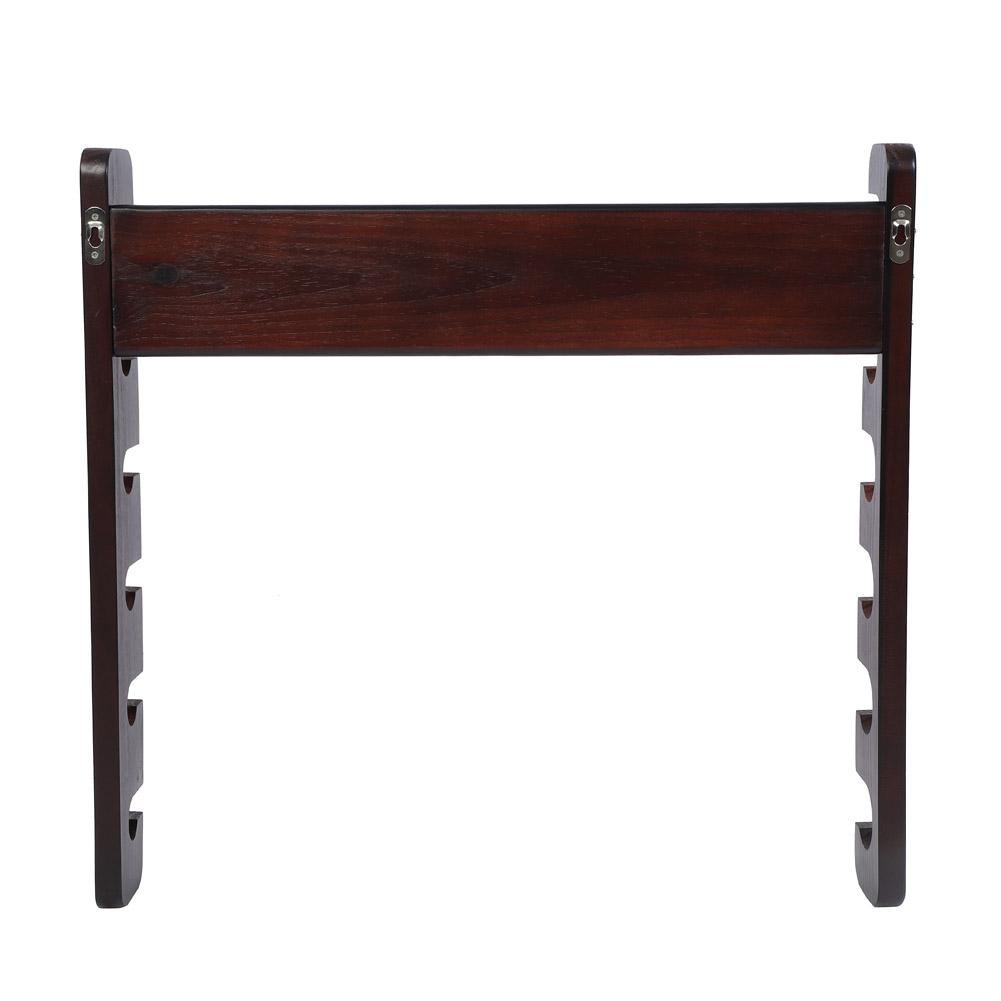 Wood Fishing Rod Pole Reel Holder Mount Rods Rack Organizer Carrier Accessory (Teakwood Color)