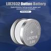 Pack of 3pcs Rechargeable Coin Cells Battery LIR2016 Button Batteries 18mAh Stable Capacity for Watches and Calculators