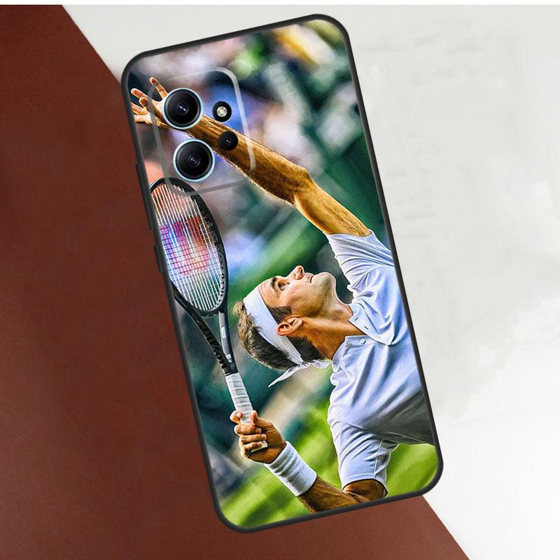 

Tennis Roger Federer RF Case For Xiaomi Redmi Note 14 13 10 11 12 Pro 10S 11S 12S Cover For Redmi 15 14C 10C 12C 13C Redmi Note 14 Pro 5G