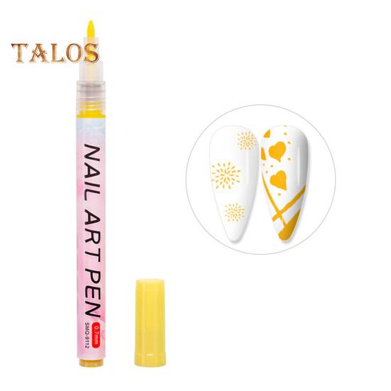 

Ручка для рисования ногтей, быстросохнущая ручка для рисования, безопасный компактный дизайн, ручка для рисования, принадлежности для ногтей жёлтый