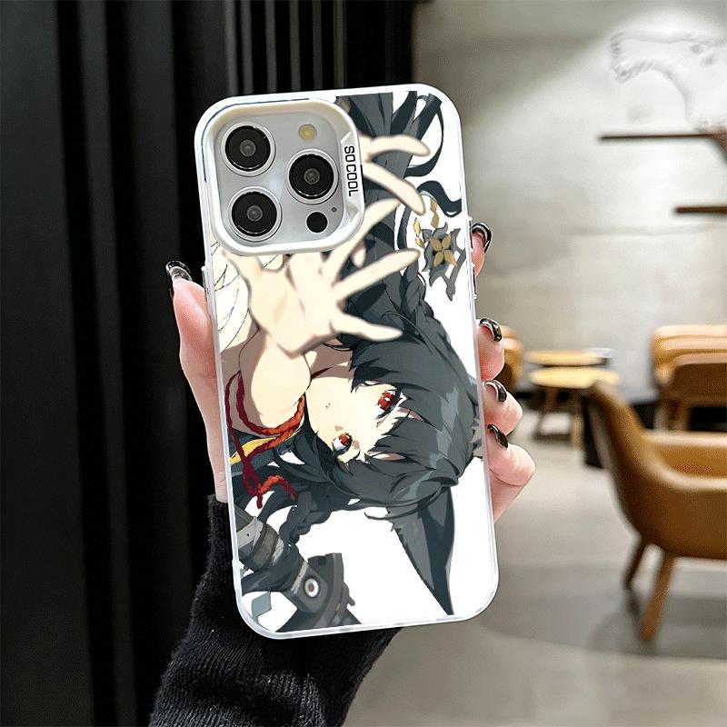Zenless Zone Zero Hoshimi Miyabi Weiche Handyhülle für iPhone 15 16 17 Pro Max 17Air 16E 14 Plus 13 12 Mini Stoßfeste Rückabdeckung