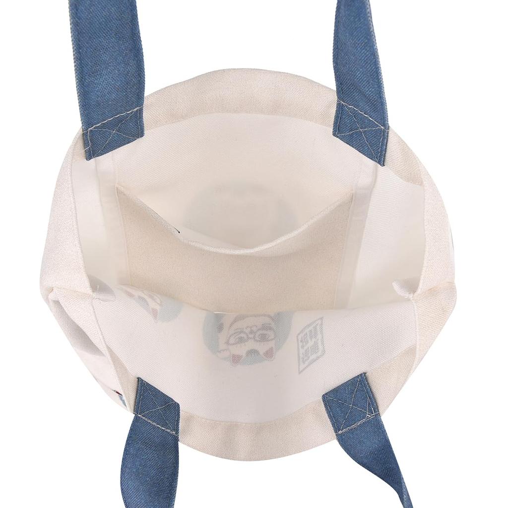 Japanskt Mönster Kanvasväska Katt som Vinkar Design OW [Kusuguru Japan] Väska,