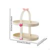 Cosmetic Storage, Bathroom Organizer, Two-Tier Perfume Holder, Display Stand for Bedroom And Living
