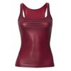 GMXIA Women's Summer Solid Color Square Collar Sleeveless Sexy Vest T-shirt Top Woman