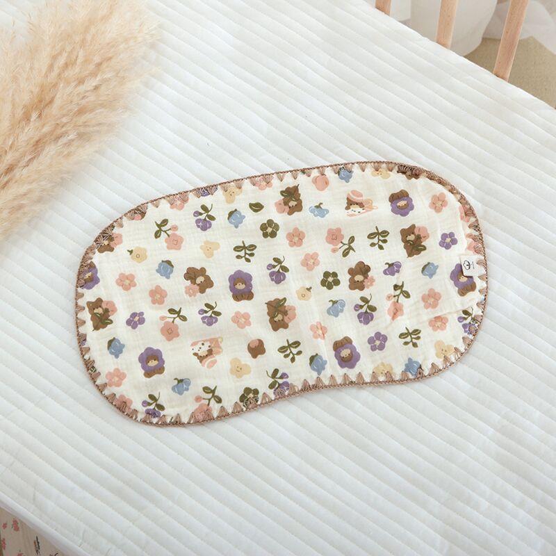 10-lagiges Baumwollgaze-Neugeborenenkissen - Atmungsaktiv, Schweißabsorbierend, Wolkenförmig für Babykomfort