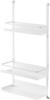 Yamazaki Range Hood Spice Rack, 3 Tiers, White, Approx. W27.5 x D14 x H57cm, Large Capacity, Includes Silicone Caps, 4838