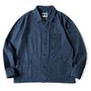 Tsutaeru French Work Herringbone American Vintage Style BLEU DE Men's Jacket, Weave, 100% Cotton, Fall/Winter Coverall, Casual, (JP, Alphabet, M,