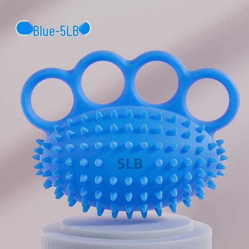 Silicone Four-Finger Hedgehog Hand Grip Massage & Strength Training Ball
