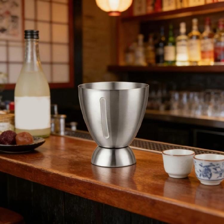 180ml Eggs Shape Stainless Steel Measuring Cup Multifunction Wine Cocktails Bartender Ounces Cup For Cooking