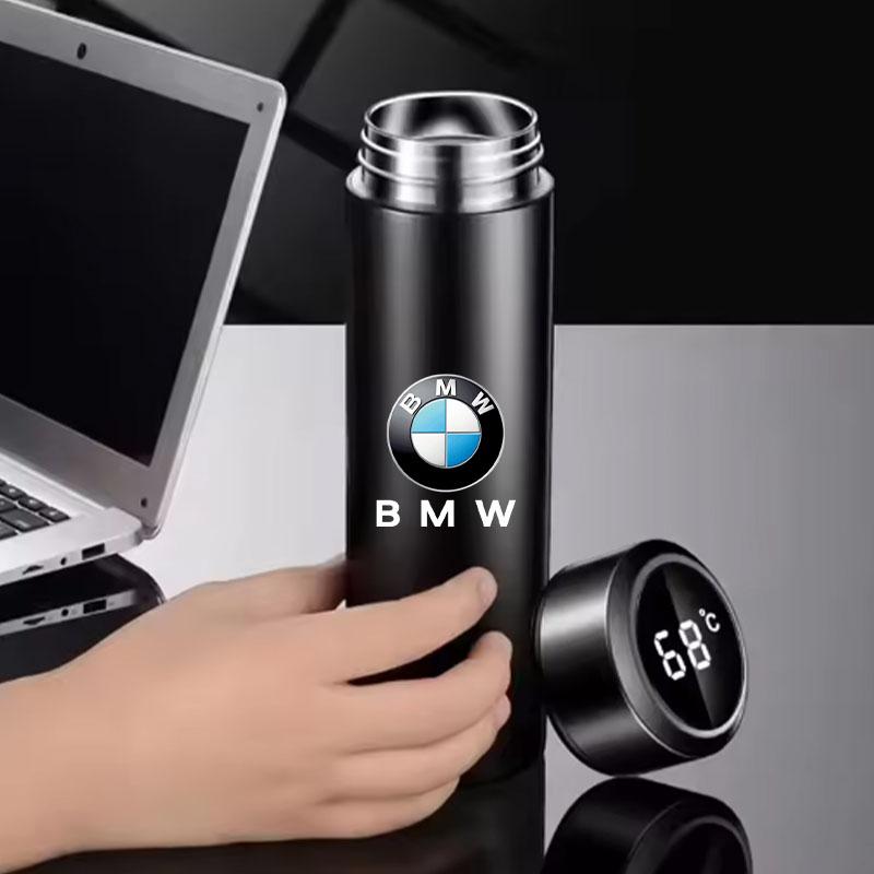 Car LED Intelligent Temperature Measurement Cup Thermos Bottle Sticker For BMW M E46 E90 E60 F30 F10 E39 E36 G20 G30 F20 E87 KS7