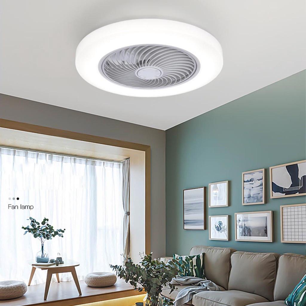 52cm Smart Ceiling Fan with Lights Adjustable Speed Remote Control Ventilation Lamp Bedroom Living Room LED Ceiling Light