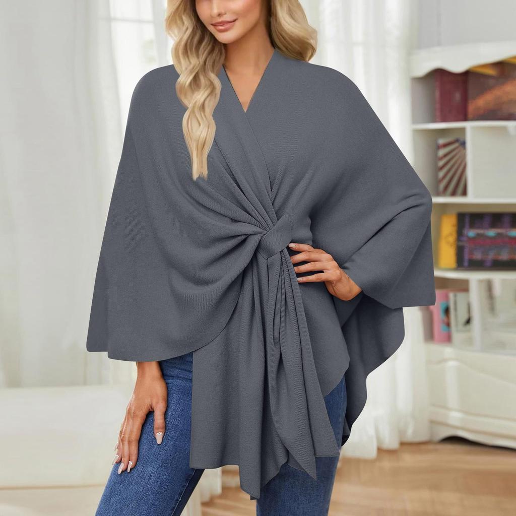 Women's Elegant Shawl Wraps Soft Open Front Sweater For Spring Fall Winter
