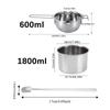 304 Stainless Steel Double Boiler Water Bath Pot Chocolate Melting Pot Set  Gift Making