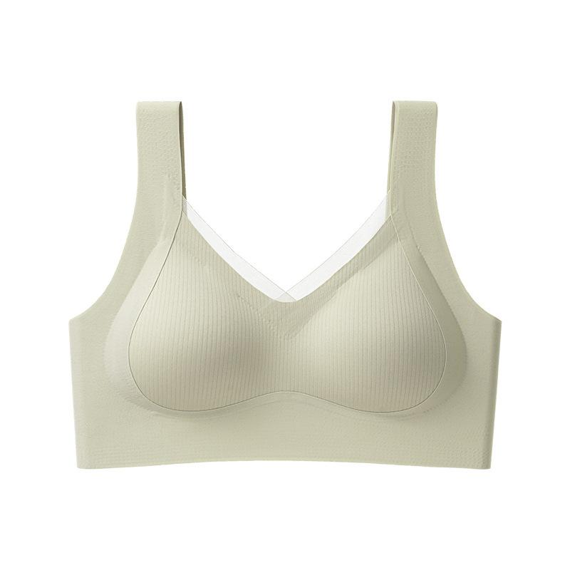 

Lift seamless chest, close secondary breasts to prevent sagging, gather soft support, beautiful back bra cover 2xl 40/90bc (recommended weight 80-90kg ) зелений
