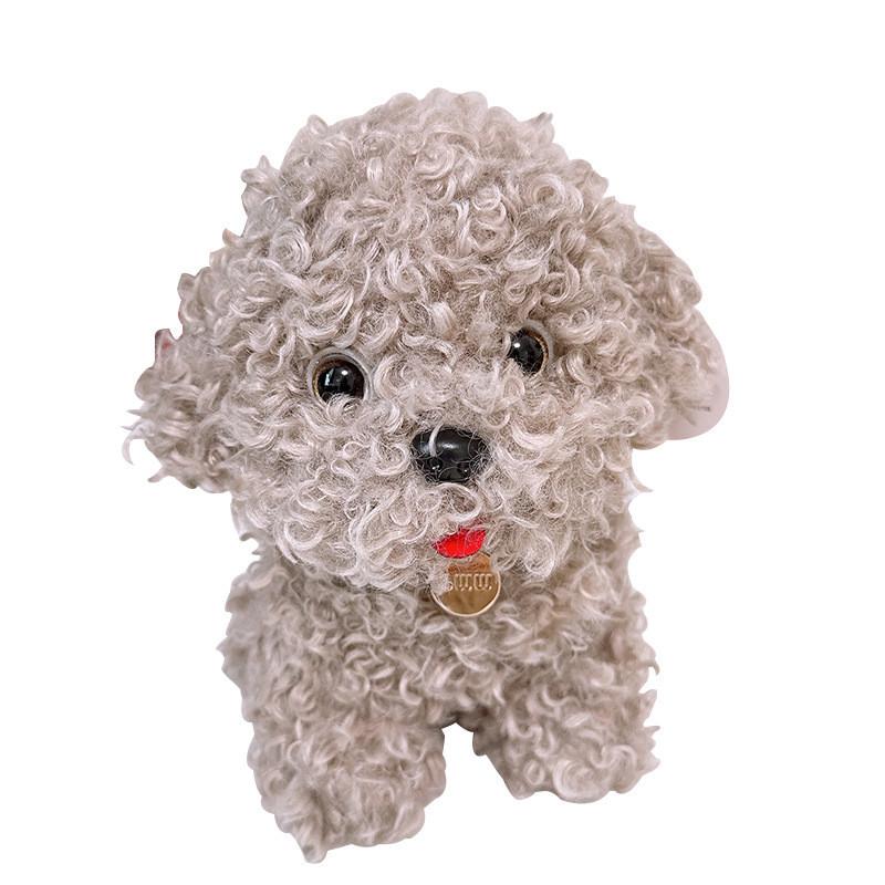 Plush Bichon Frise Dog Toy With Pp Cotton Filling For Kids And Collectors