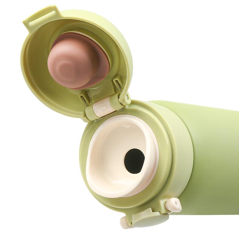 Haers 450ml Stainless Steel Pop-up Lid Thermos Mug