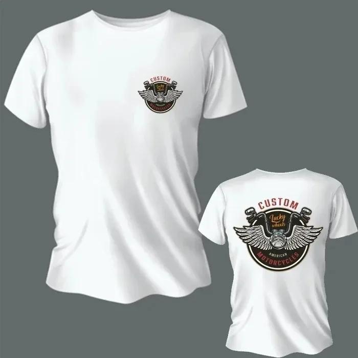 2024 Graficzne koszulki motocyklowe Fajna koszulka motocyklowa z nadrukiem czaszki DJ muzyki Top śmieszne koszulki hip-hopowe