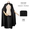 Multicolor Chiffon Gothic Cape: Long Wedding & Halloween Shawl for Women