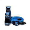 Reflective Strip Waterproof PVC Adjustable Dog Collar Leash Set with 360 Rotatable Zinc Alloy Buckle Night Visible