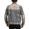 Heavy Gradient Handsome Denim Jacket for Men New American Retro Workwear Denim Top