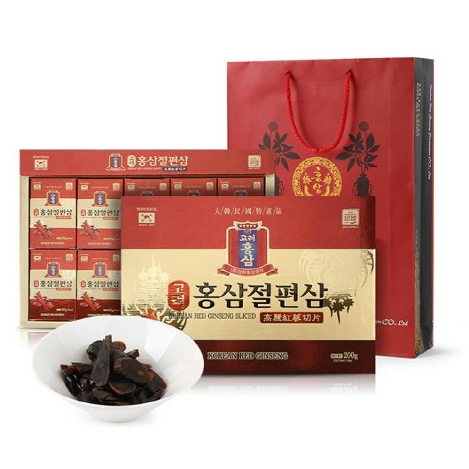 Korean red ginseng roots pieces with syrup 20 g x 10 pcs.