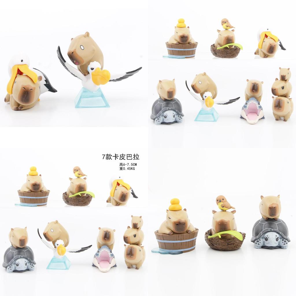 Adorable Capybara Toy Model Figure Pvc Blind Box Gashapon Collectible Series
