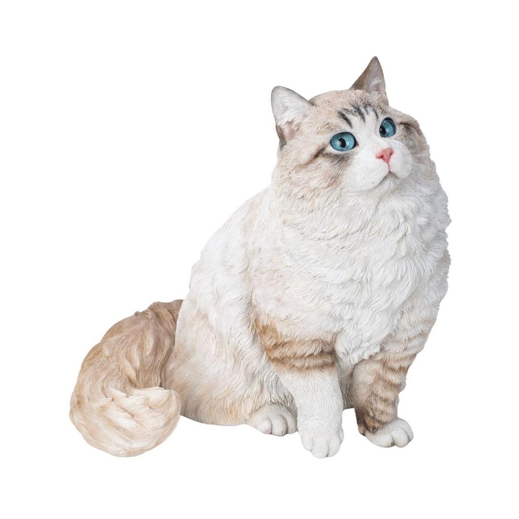 Ubia Siberian Cat Figurine 30 x x Animal Garden H24114 25.5 31.5 cm, Figurine, Decor, Cat,