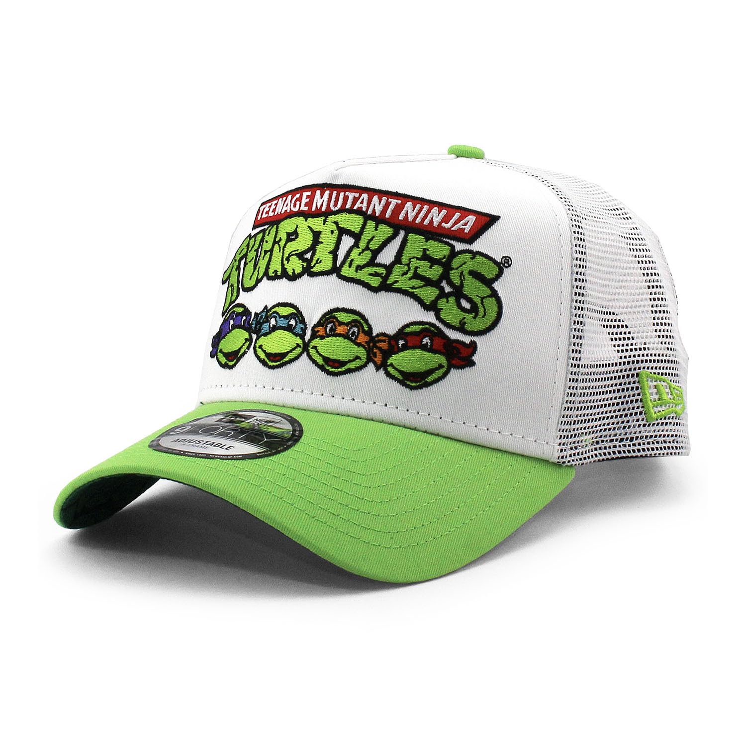 

Кепка New Era 9FORTY Mesh Cap Черепашки-ниндзя TRUCKER MESH CAP NINJA TURTLES Снэпбэк 940AF A-FRAME [Б/У] белый