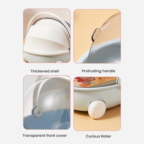 Storage Box Organizer with Strong Load-Bearing Capacity Dust-Proof Large Capacity Cute Cradle Design Sundries Storage Container