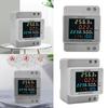 6IN1 DIN-Rail AC Volt Monitor Voltage Current Power Factor Meter LCD Display Guide Rail Power Tester Single Phase 100A 110V 220V