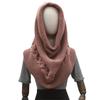 2-in-1 Neck Warmer Knit Neck Cover Chic Turtleneck Loop Scarf  Commute