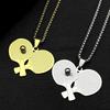 Table Tennis Racket Ball Chain Women Men Stainless Steel Gold Color Male Ping-Pong Sports Style Fashion Hiphop Necklace Jewelry