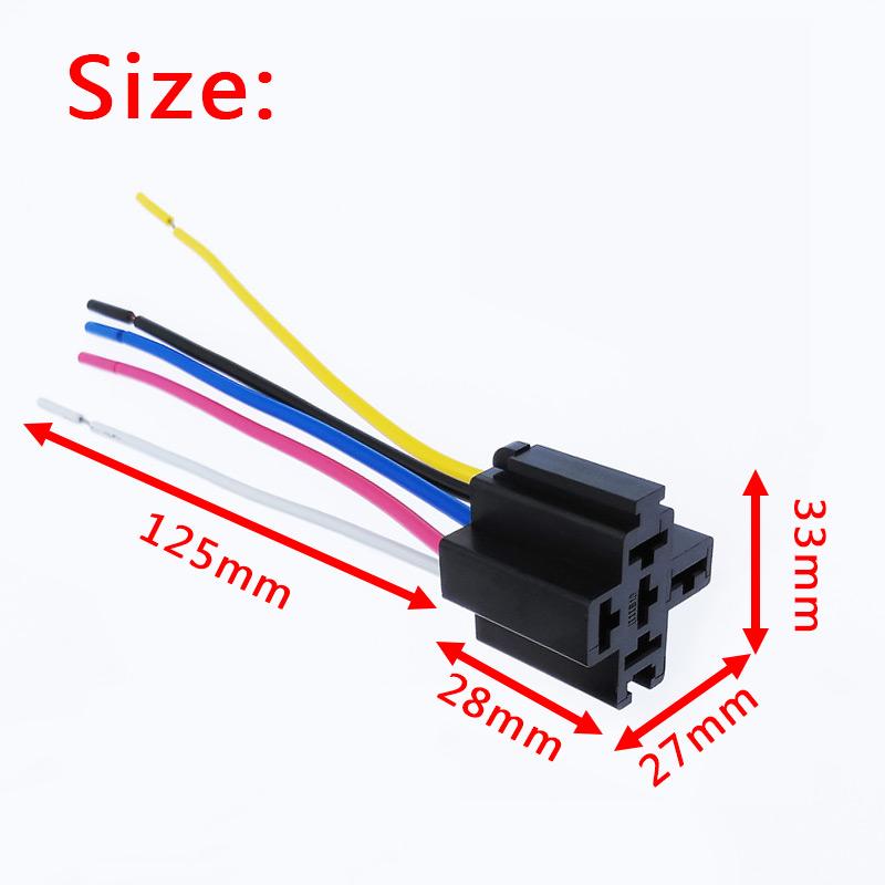 40A Auto Car Relay JD2912 4 Pin 5 Pin DC 12V 24V 36V 48V with Mounting Hole Coil Power 1.8W Automobile Control Device with Line Relays 5