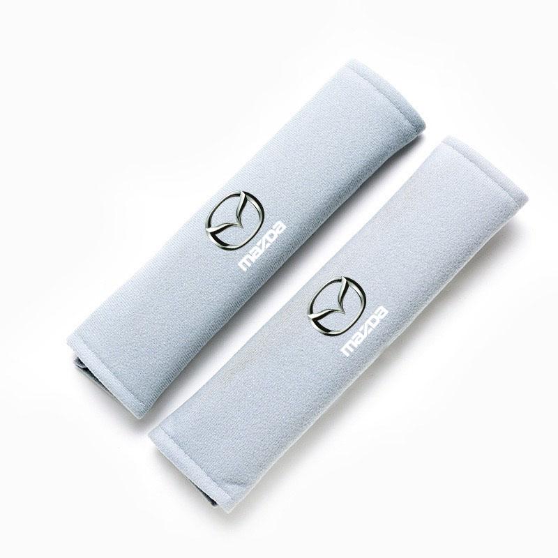 2Pcs Car Seat Belt Pads Seat Shoulder Strap Pad Cushion Cover for Mazda 3 6 Atenza Protege Cx9 Cx7 Cx5 Rx8 Rx7 Mx3 Mx5 Axela KJY5