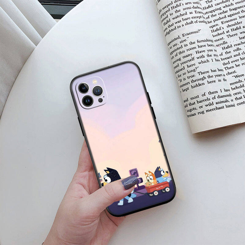 MH23 Bluey Phone Shell for Samsung S20 S21 S22 S23 S24 FE Ultra Plus Lite S21S A55 A07 A17 F06 F16 M06 M16 M56 A36 A37 A57